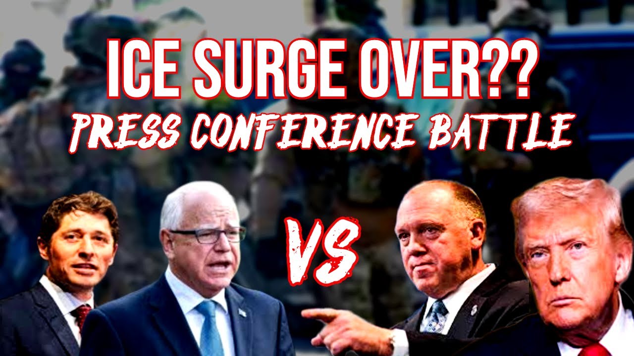 🚨 ICE SURGE ENDS: TRUMP’S BORDER CHIEF TOM HOMAN CLASHES WITH JACOB FREY & TIM WALZ 🚨