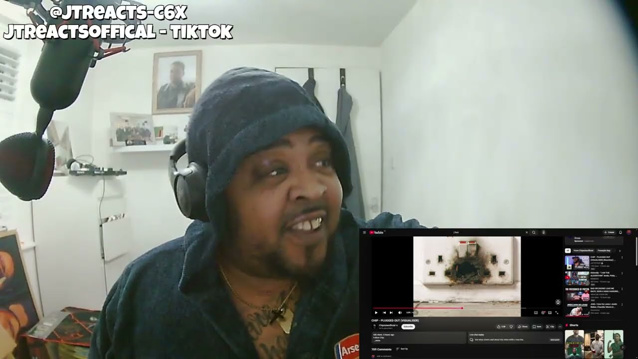 CHIP - PLUGGED OUT (VISUALISER) REACTION WITH JT