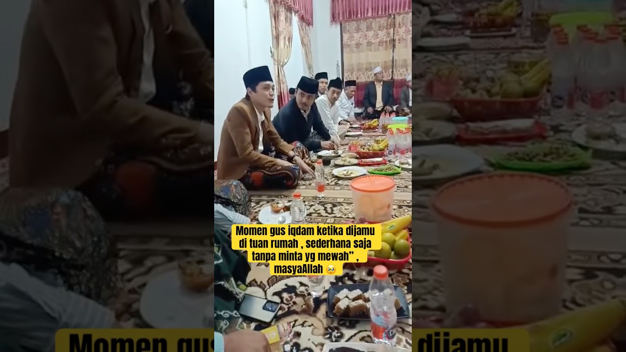 Momen gus iqdam ketika mampir di rumah tuan rumah sesudah acara ngaos #gusiqdham