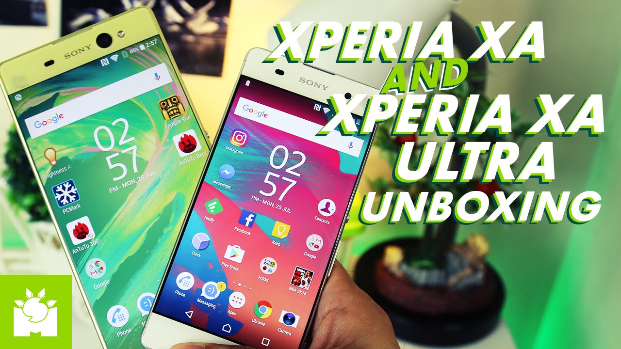 Sony Xperia XA + XA Ultra Dual Unboxing and Hands-on