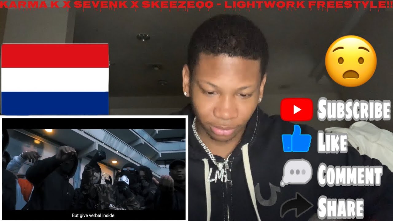 AMERICAN REACTION DUTCH DRILL #HSQ Karma K x SevenK x Skeeze00 - Lightwork Freestyle 🇳🇱 Pressplay