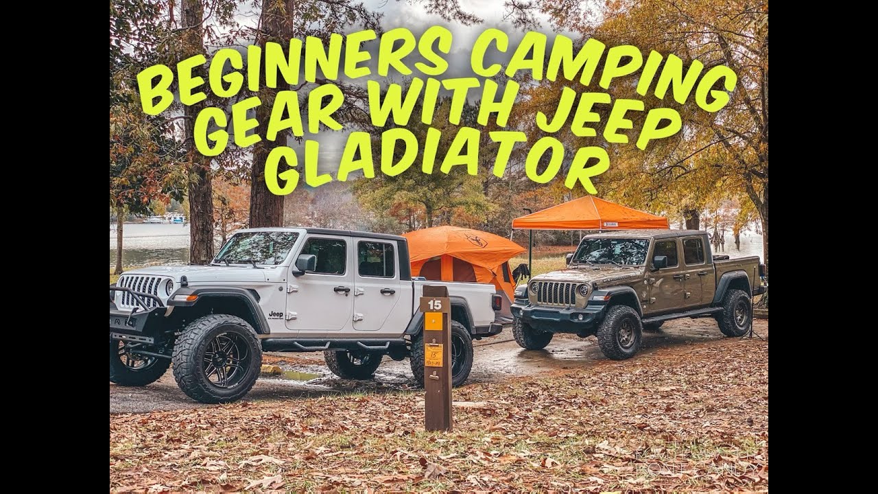 Снаряжение для кемпинга для начинающих, путешествующих с Jeep Gladiators #jeepgladiator #overlading #begginercamping