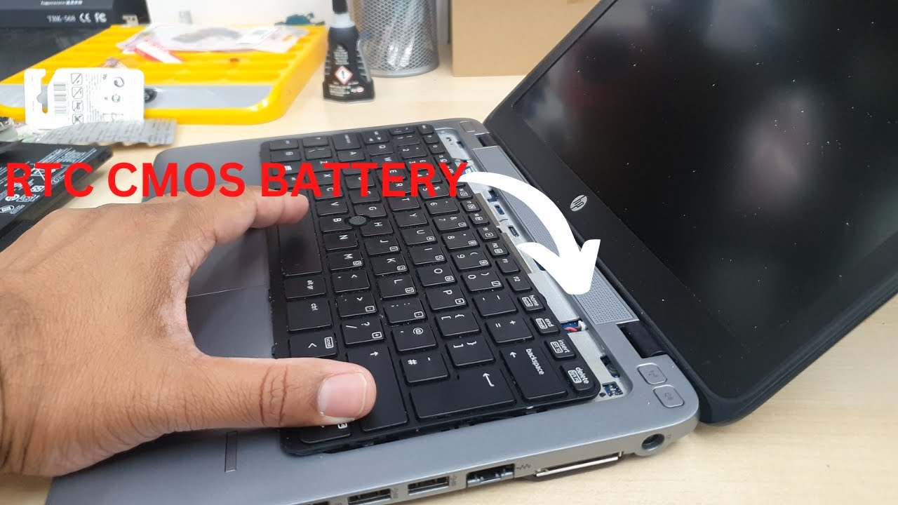 HP EliteBook 820 G2 Как заменить батарею RTC CMOS на другую модель 3V
