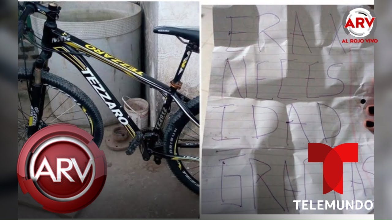 Un ladrón se arrepiente de robar bicicleta y la regresa con una carta | Al Rojo Vivo | Telemundo