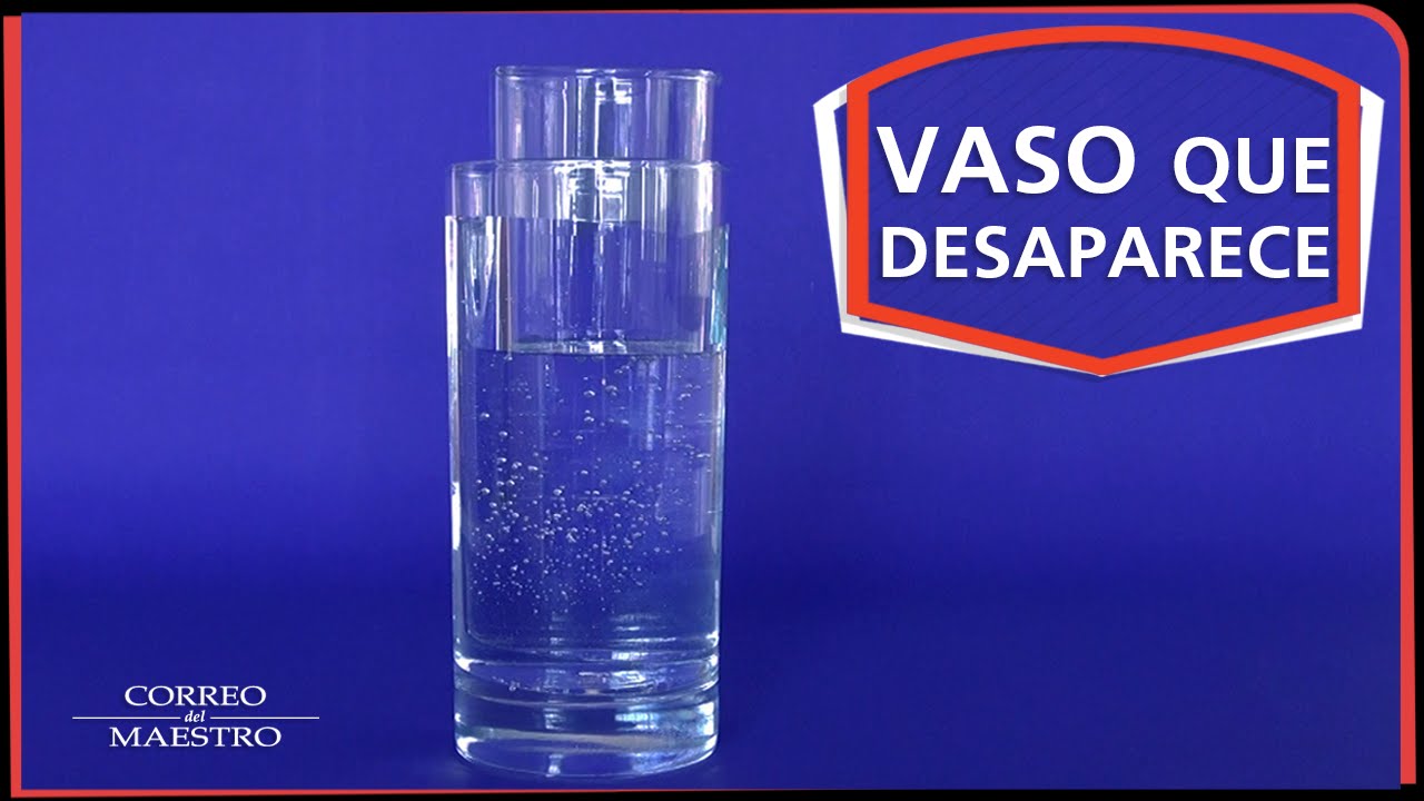 Reflexión y refracción de la luz - Vaso que desaparece