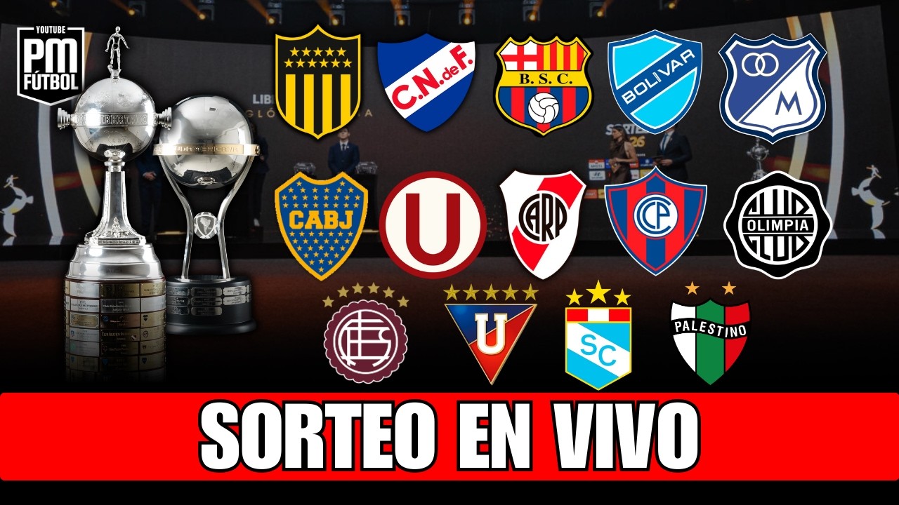 SORTEO LIBERTADORES Y SUDAMERICANA 🔴 EN VIVO