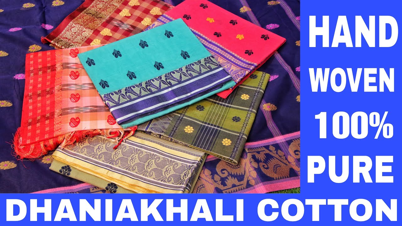 120 Count Dhaniakhali Cotton | Pure Bengal Cotton Tant Saree Manufacturer