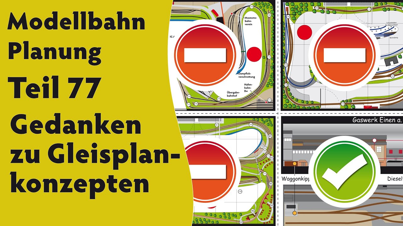 Modellbahn: Planung Teil 77  –  Gedanken zu Gleisplankonzepten