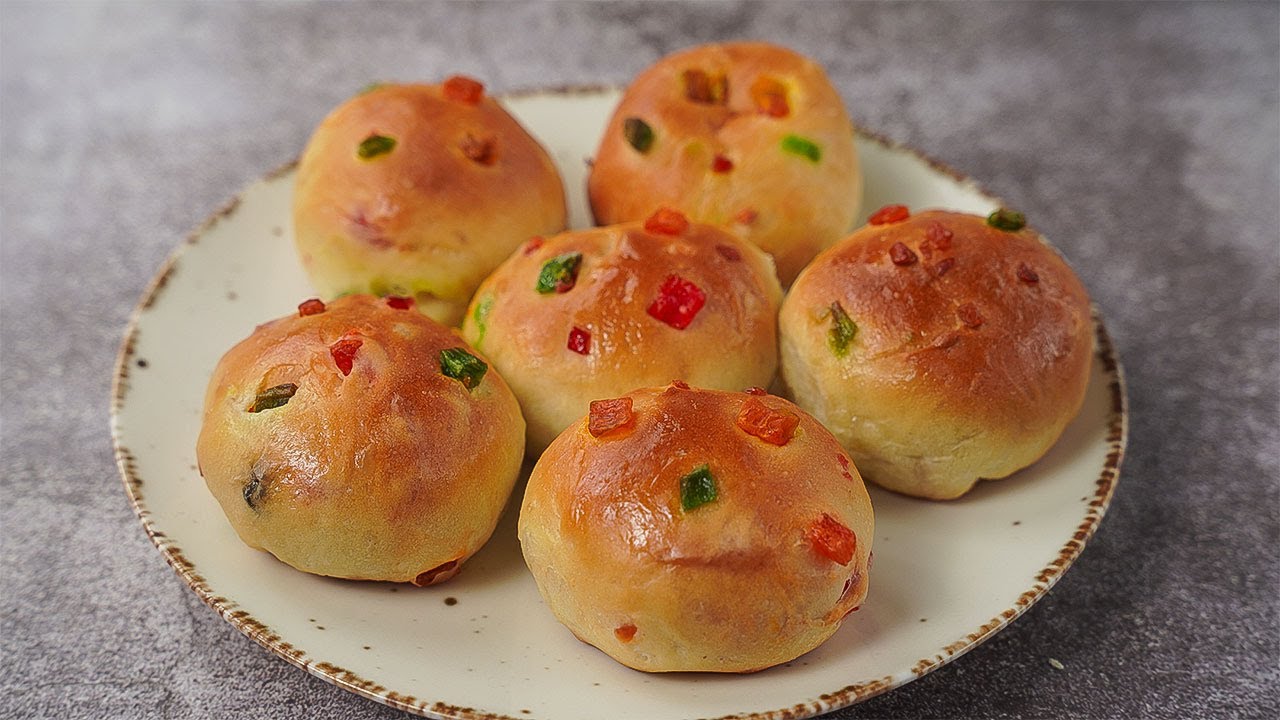 Tutti Frutti Bread Recipe | Easy Sweet Bun Recipe | Yummy