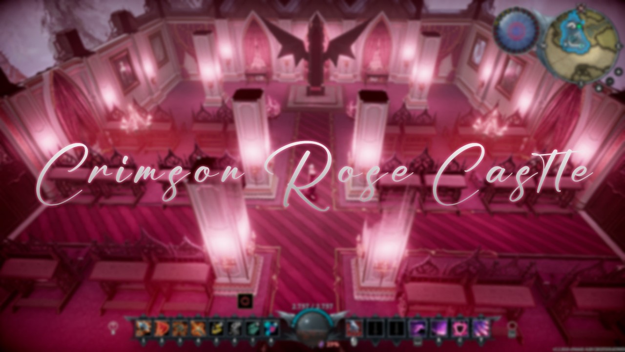 Crimson Rose Castle | Pink Vampire Fortress in V Rising