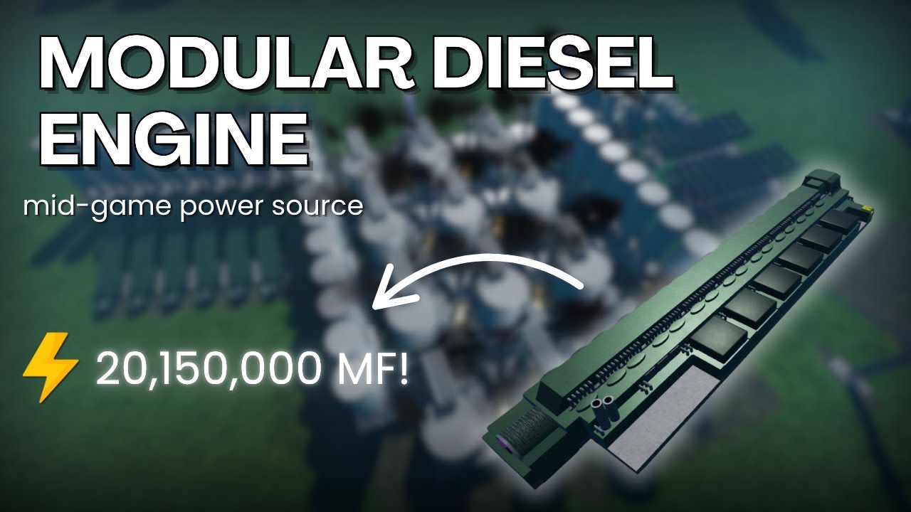 Modular Diesel Engine, Mid-Game Power Source | Industrialist Roblox