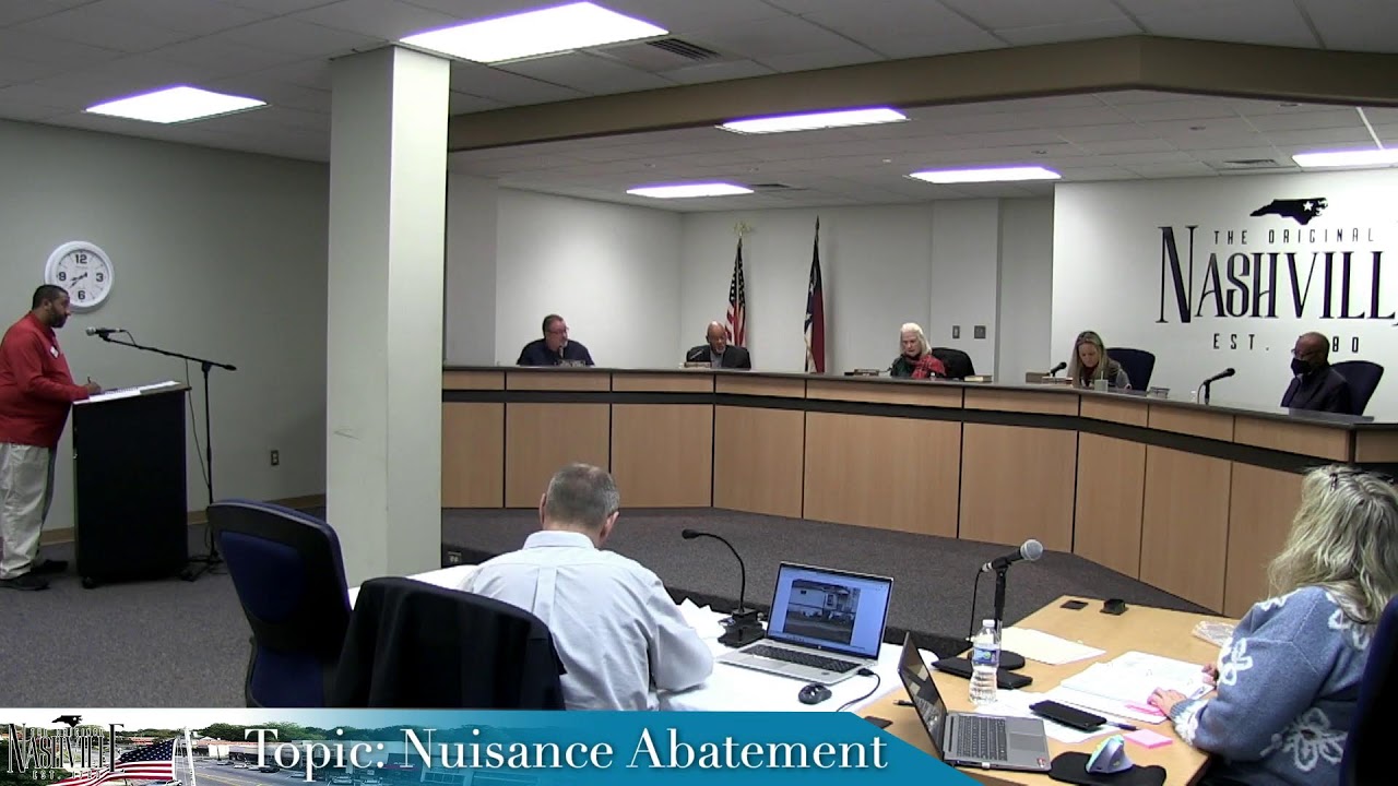 Town of Nashville NC, Council Meeting December 9, 2025