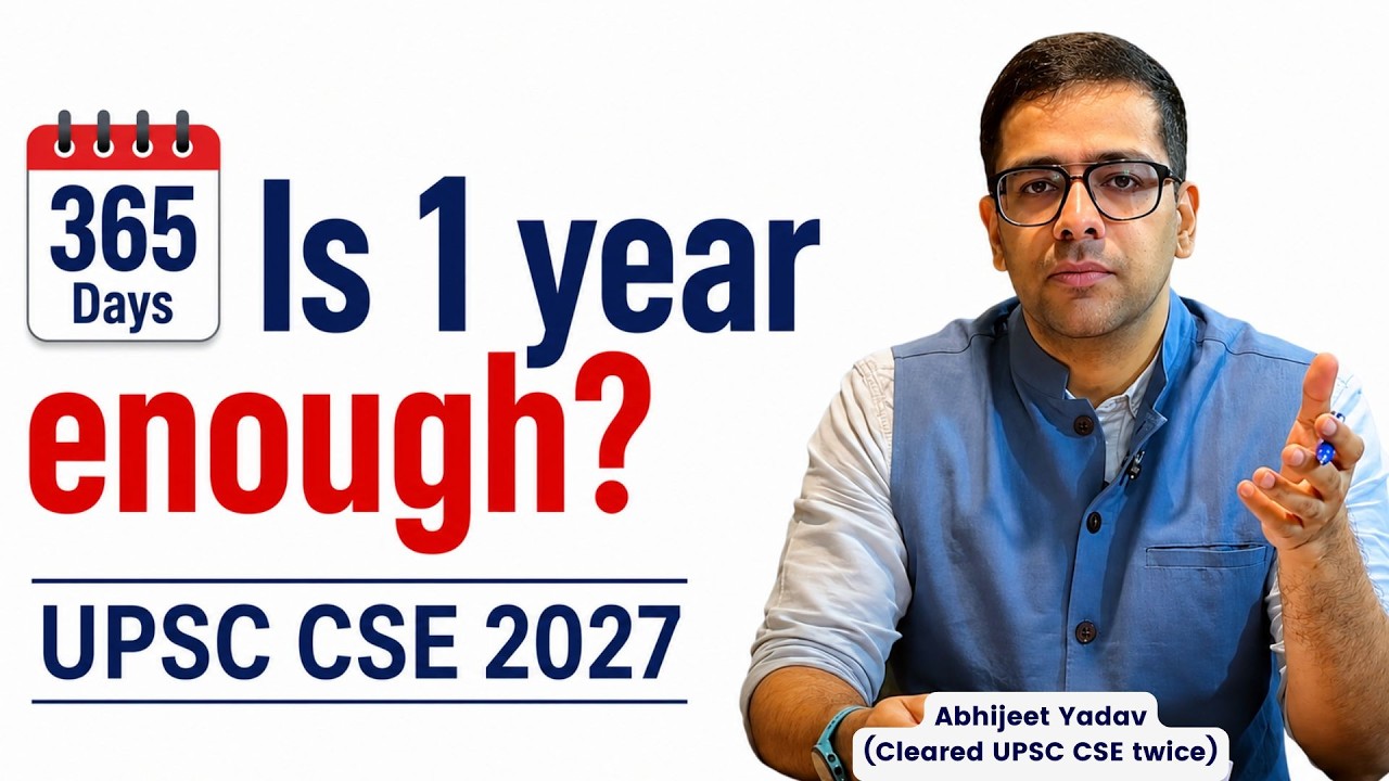 Is one year enough to clear UPSC CSE 2027? | UPSC Essential 2027