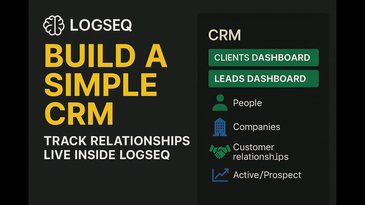 Unfiltered and Unedited - Logseq DB  - Simple CRM