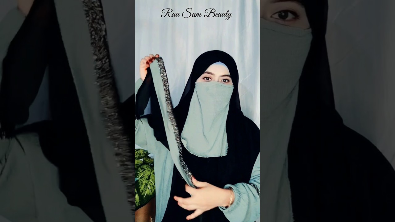 Unique Hijab 😍 Styles With Abaya #shorts