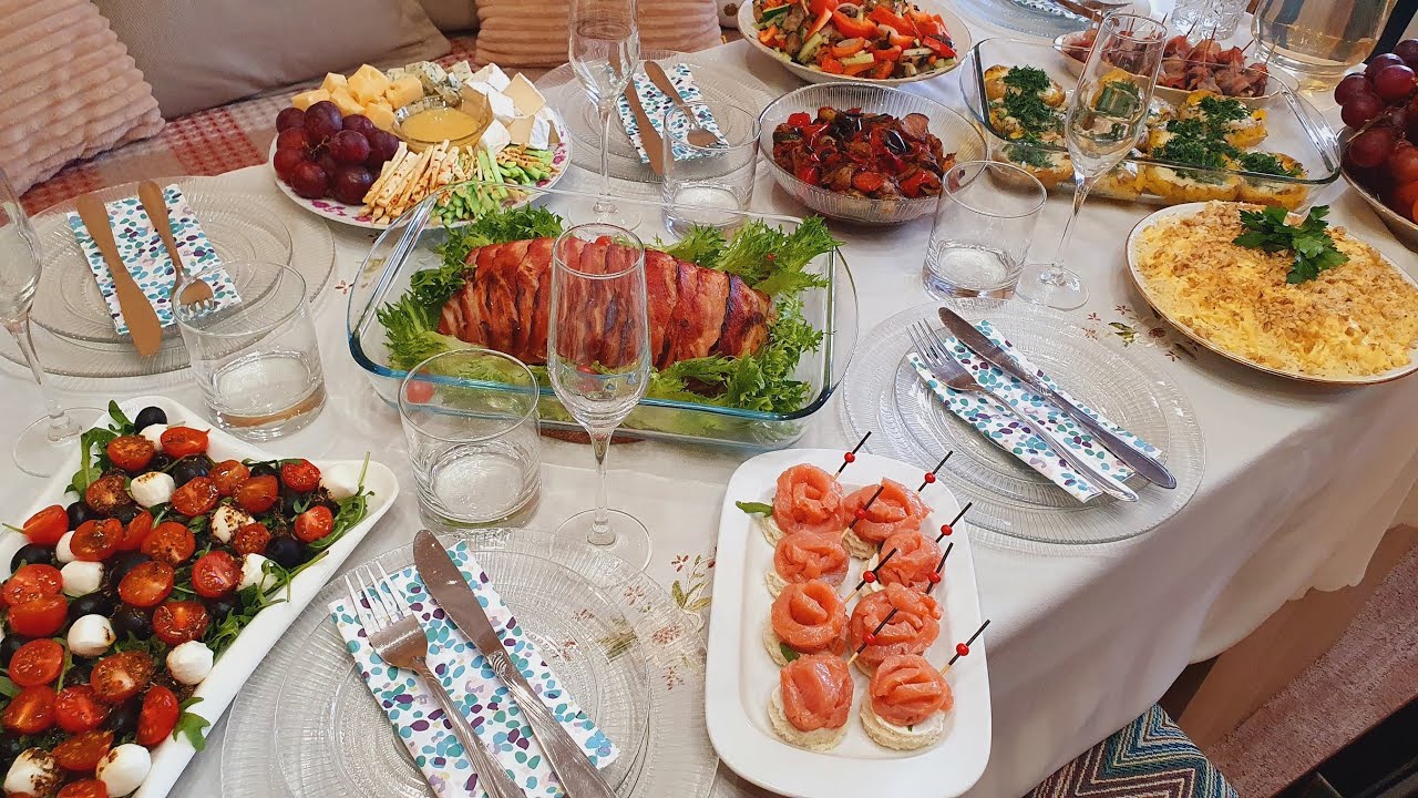 ПРАЗДНИЧНЫЙ СТОЛ НА ДЕНЬ РОЖДЕНИЯ✨ЛЮБИМЫЕ БЛЮДА🎇