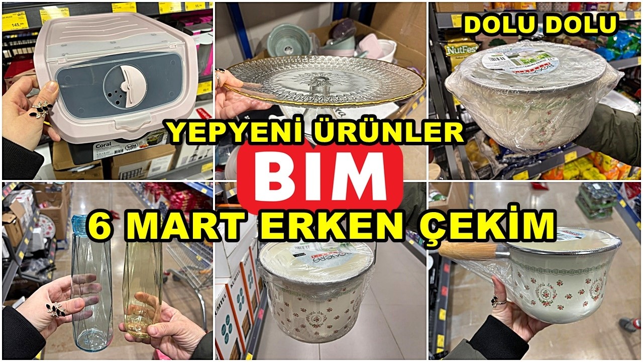 BİME GELDİ HEMEN ALDIK💃BİM 6 MART 2026 CUMA💃/GERÇEK İLK VE TEK ERKEN ÇEKİM❗️/YEPYENİ ÜRÜNLER/