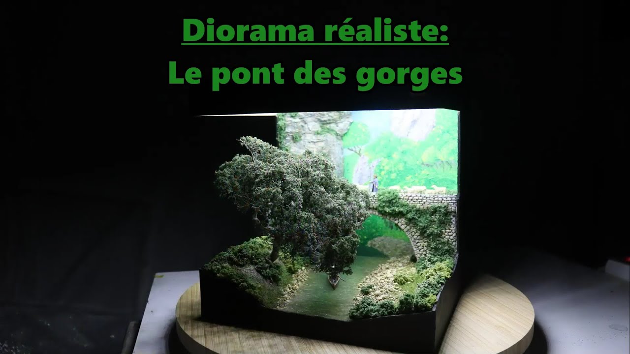 Diorama réaliste : Le pont des gorges 2/2