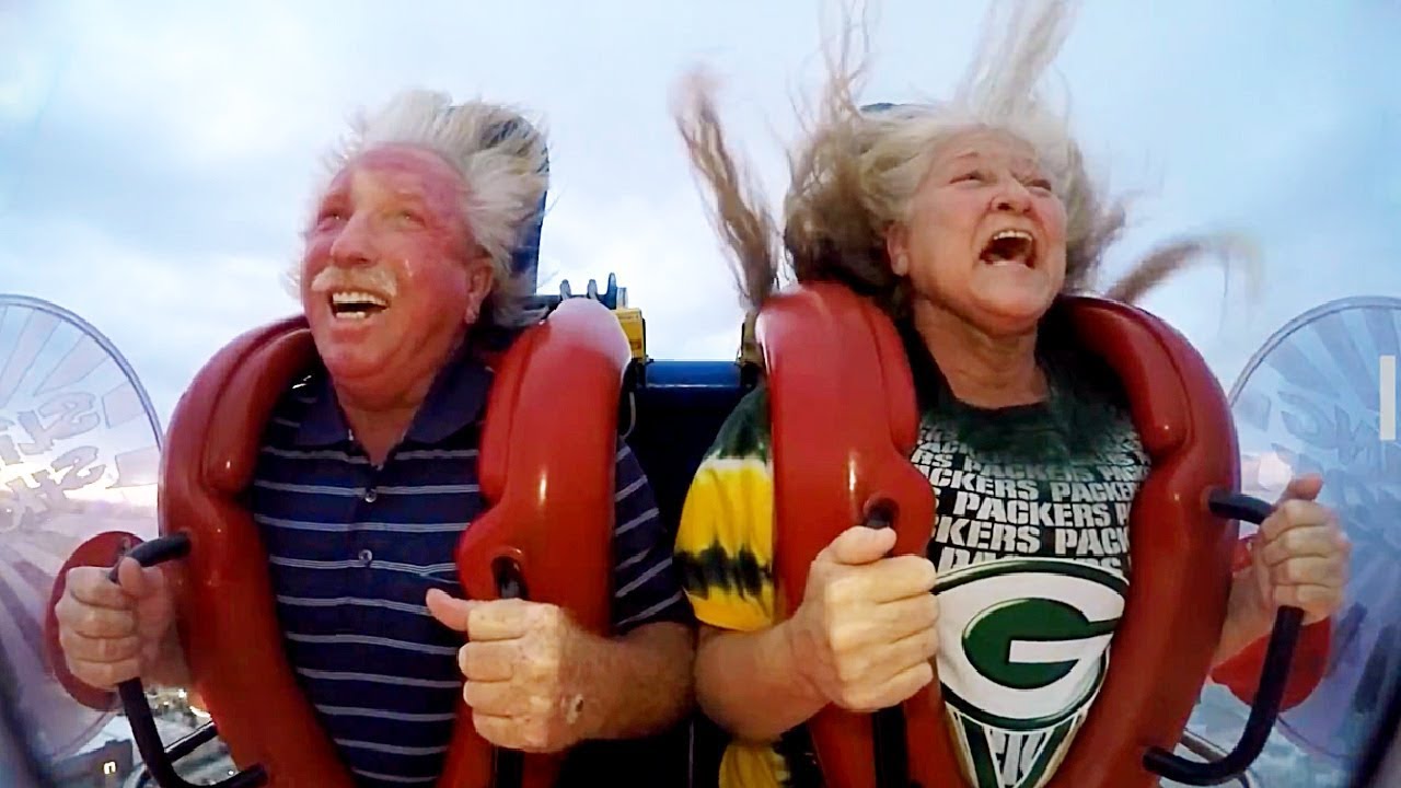 Old People | Funny Slingshot Ride Compilation