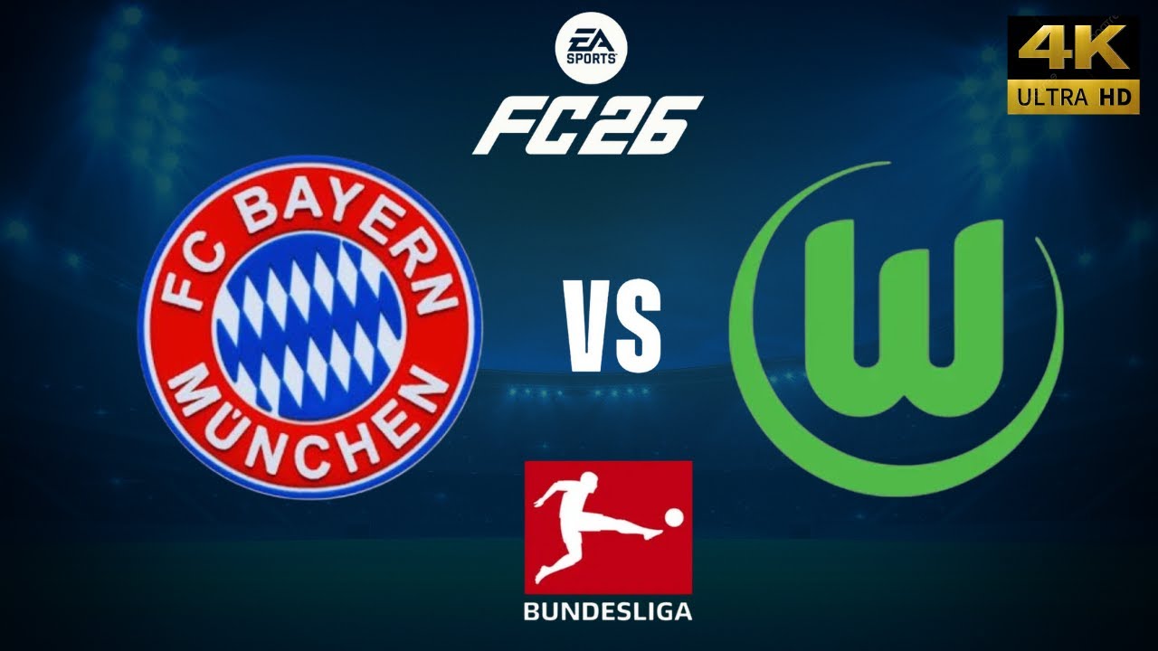 FC 26 - Bayern Munich vs Wolfsburg - Bundesliga 25/26 Full Match - PC [4K60]