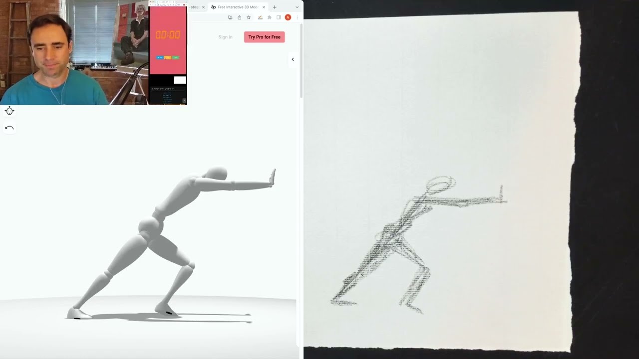 Guided Gesture Drawing Practice for Beginners and Pros - 1 minute poses