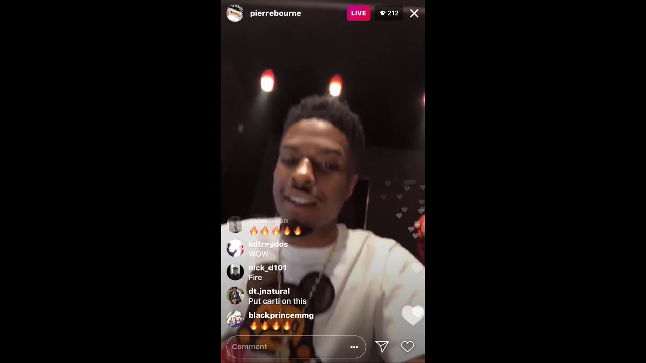 Pierre Bourne On Instagram Live Playing TLOP 4 Tracks!!!