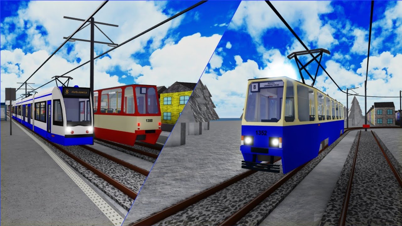 Roblox z Maciejem #112 - Nid's Buses & Trams: Siemens Combino i Konstal 105Na, linia 8