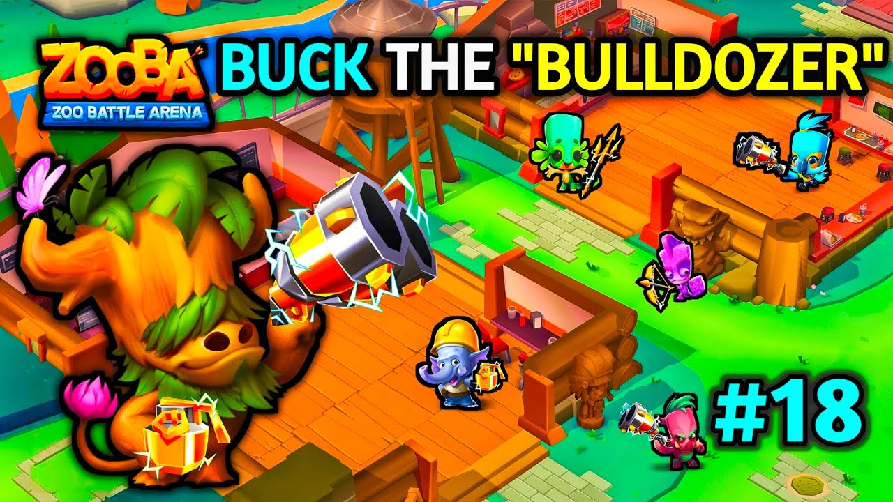 BUCK THE BULLDOZER 🐂😱 UNBEATABLE  Zooba Battle Royale #zooba #gaming 