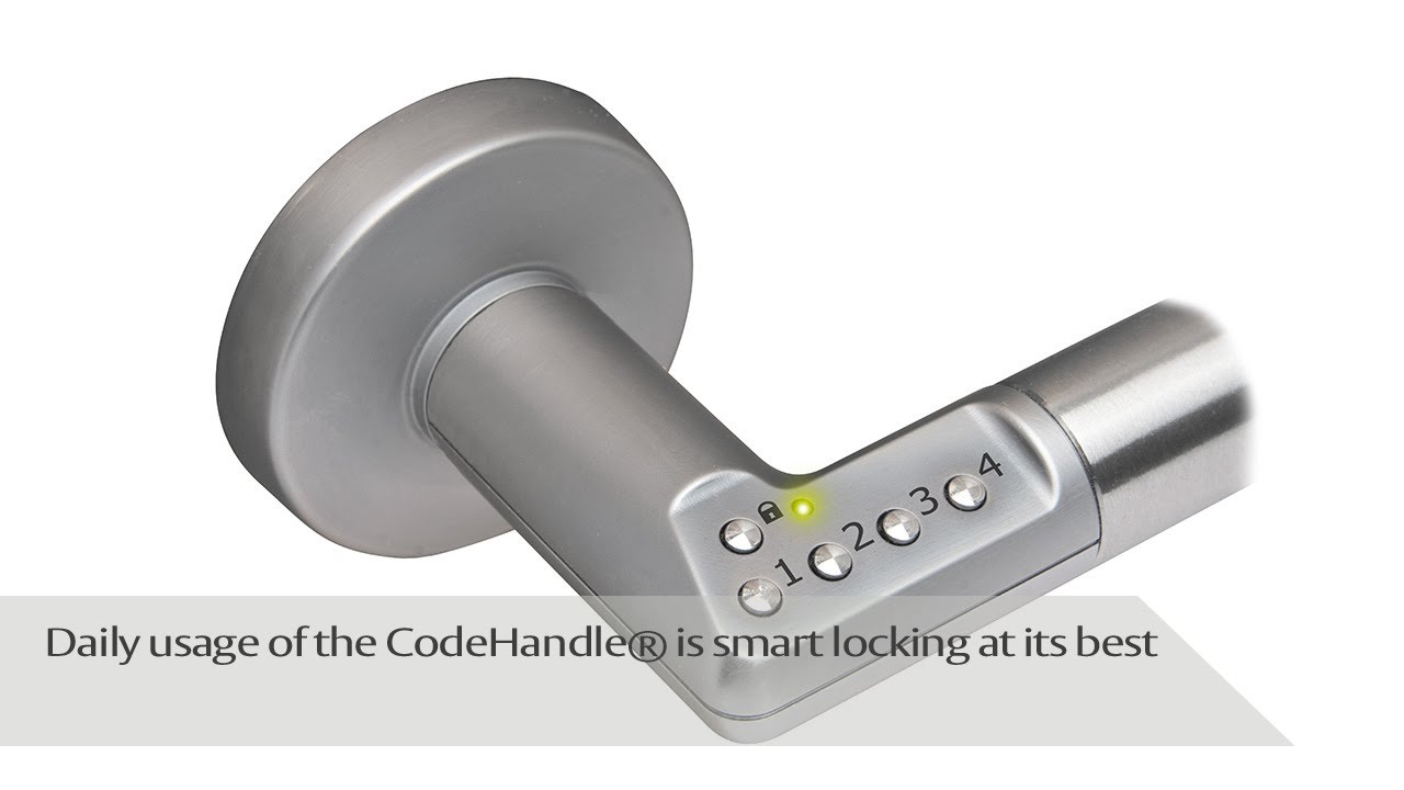 Daily usage of the CodeHandle® is smart locking at its best