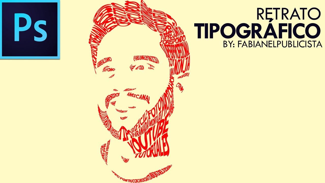 RETRATO TIPOGRÁFICO | Photoshop | TUTORIAL #90 | Español