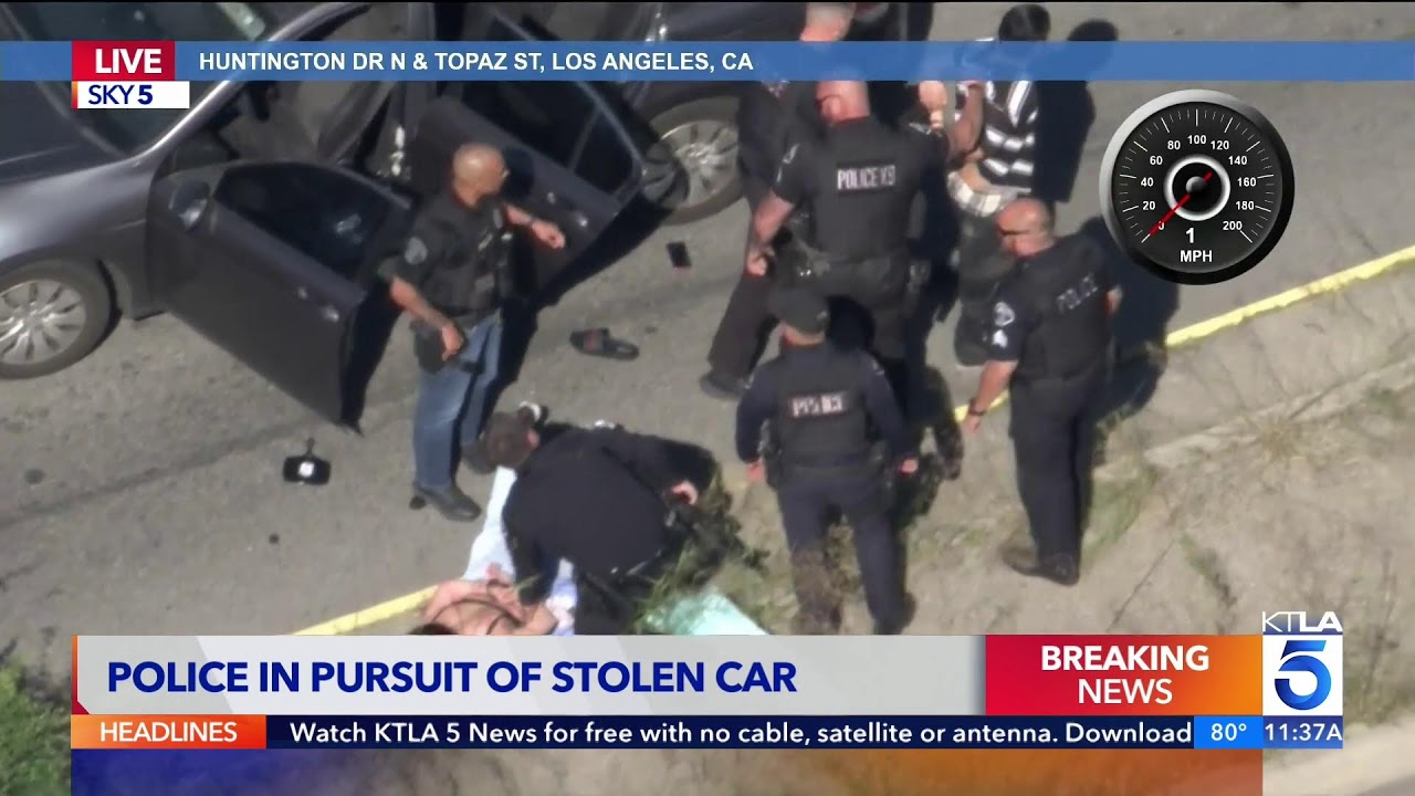 Live Police Chase in L.A