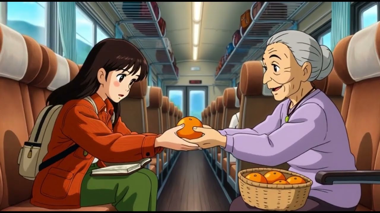 A Girl, A Train, An Autumn Village | Ghibli-Style Cozy Story | Slow Life Animation