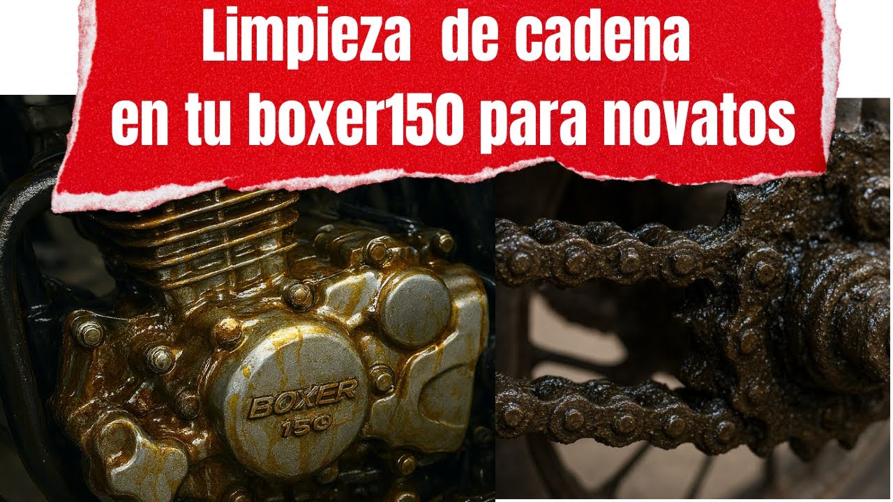 Cadena de Moto Boxer150 su limpieza como NUEVA en 15 Minutos | Limpieza y Engrase FÁCIL en Casa 🏍️