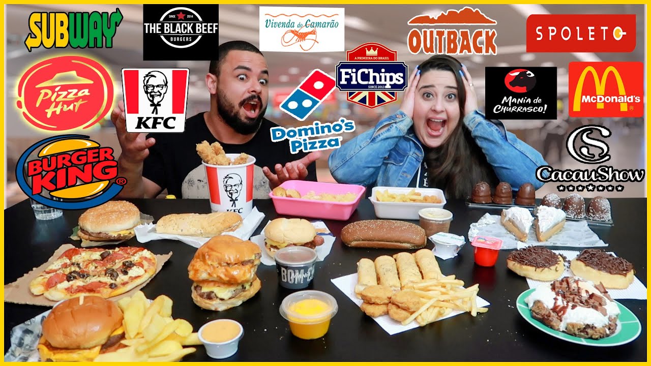 COMPRAMOS DE TODOS OS RESTAURANTES DO SHOPPING | 12 MIL CALORIAS