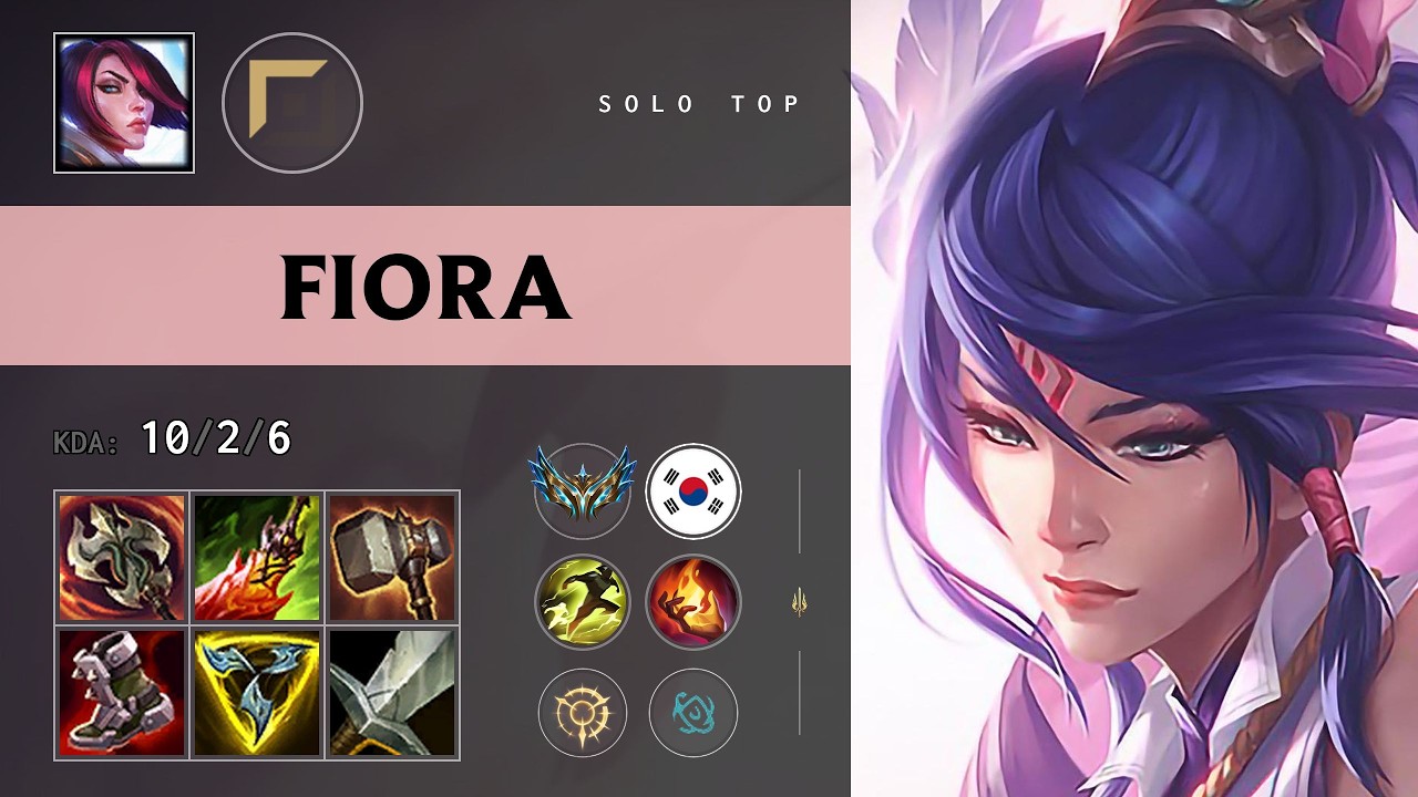 Fiora Top vs Ambessa - KR Challenger Patch 26.15