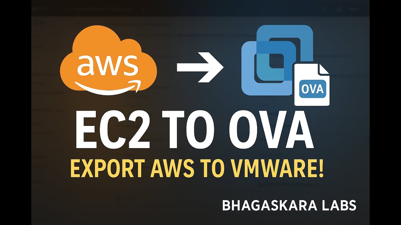 [how-to] Export an AWS EC2 Instance to an OVA File for Use in VMware