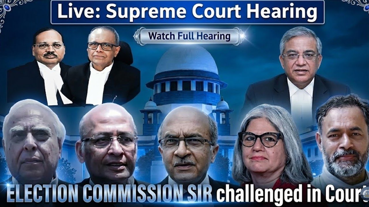 Election Commission SIR CASE Supreme Court Live | CJI Suryakant and J. Joymalya Bagchi Hearing live