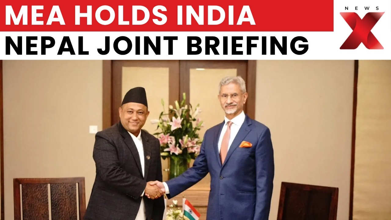 India-Nepal Diplomatic Boost: MEA Holds Joint Briefing With FM Shishir Khanal | NewsX