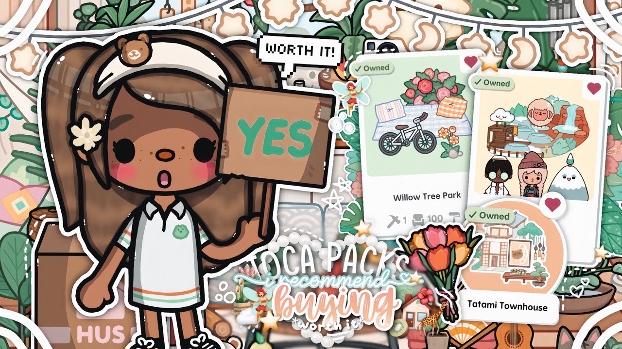 Toca packs I *RECCOMEND* buying! 🏡🌷🧚&zwj;♀️💫 || *VOICED* 🎙️|| Toca Boca Life World Roleplay 🎍🌺🌟🌿🌨️🌙
