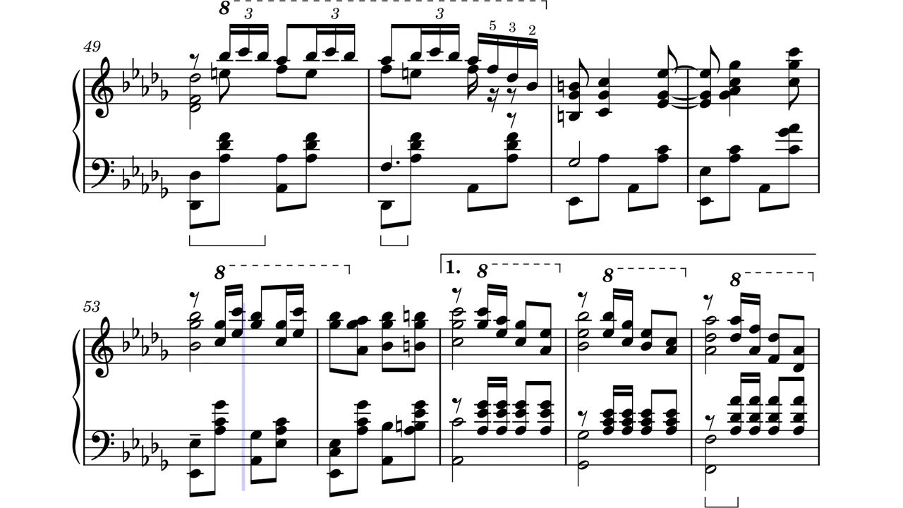 Waiting for the Robert E. Lee & Ragtime Cowboy Joe - piano roll transcription