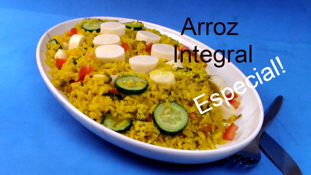 ARROZ INTEGRAL ESPECIAL, FÁCIL, RÁPIDO, SAUDÁVEL E NUTRITIVO!