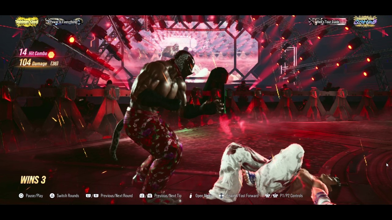 ARMOR KING's 100+ damage HOPKICK without wall.. TEKKEN 8