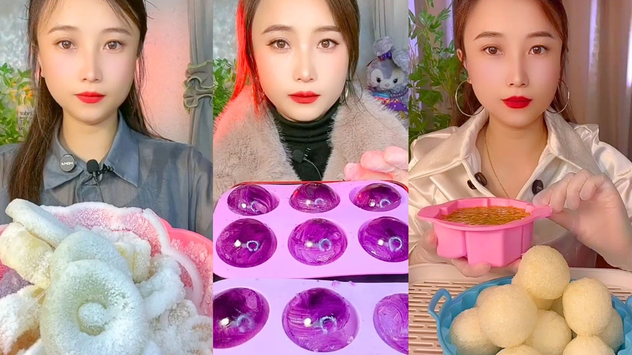 Homemade Chinese Ice Eating ASMR | Soft Frozen Desserts & Snow Ice Sounds #155