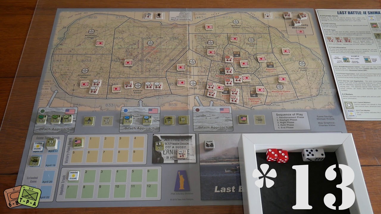 Last Battle: Ie Shima, 1945 - Solo Play Through (part 1 of 2) The Players' Aid