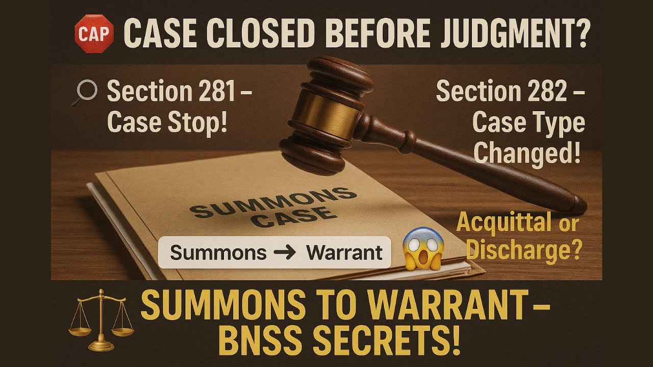 Sections 281 & 282 BNSS | Stop a Case or Change Trial Type? Magistrate&rsquo;s Powers Explained