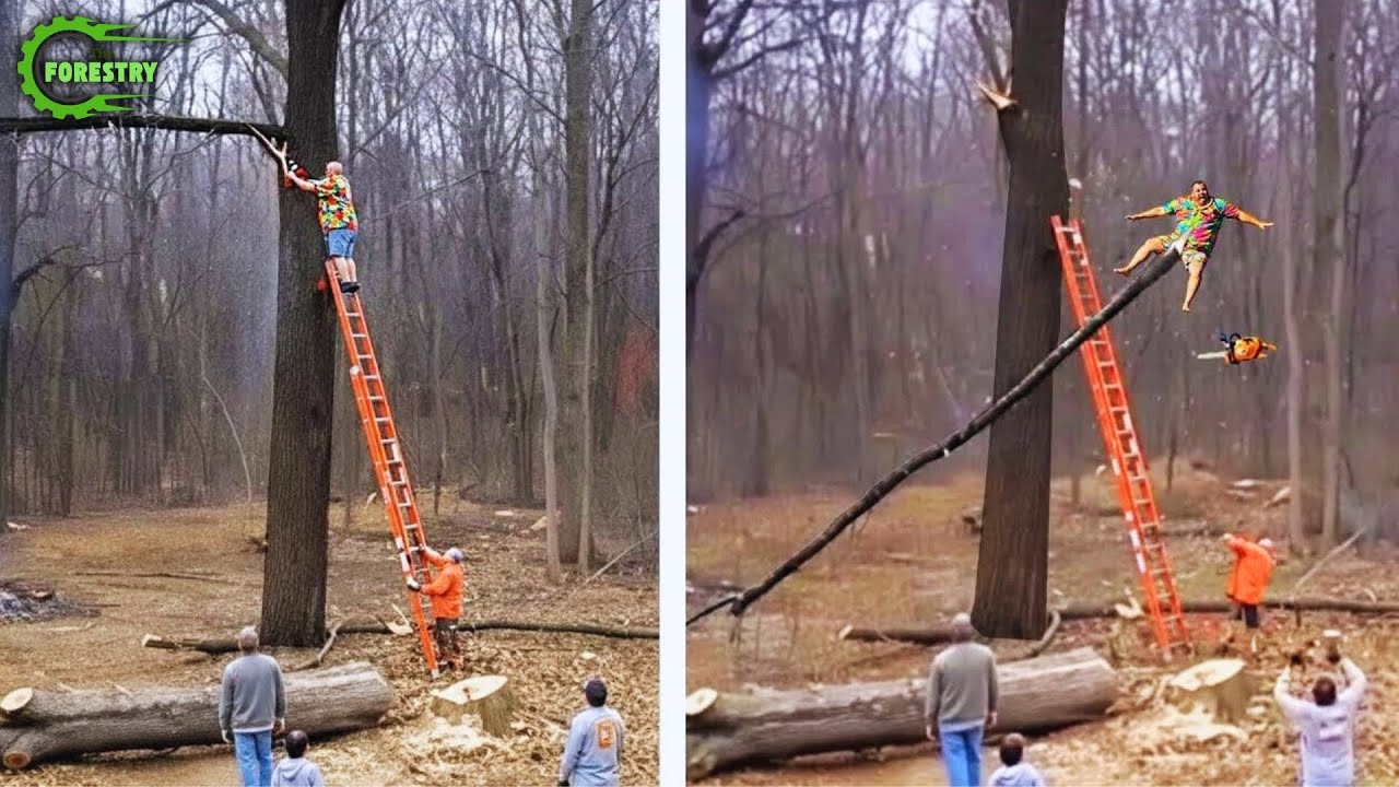 Idiots With Chainsaws: Tree Cutting Fails | Extreme Dangerous Logging Truck Fails #24