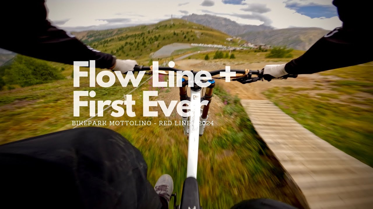 Flow Line + First Ever - Bikepark Mottolino 🇮🇹 - Red Lines 🔴 - 2024 - Full Run