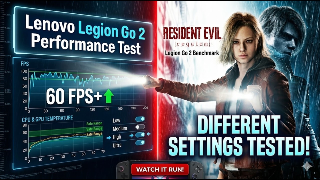 Resident Evil Requiem - Lenovo Legion GO 2 Z2. | Cachy OS Handheld Edition