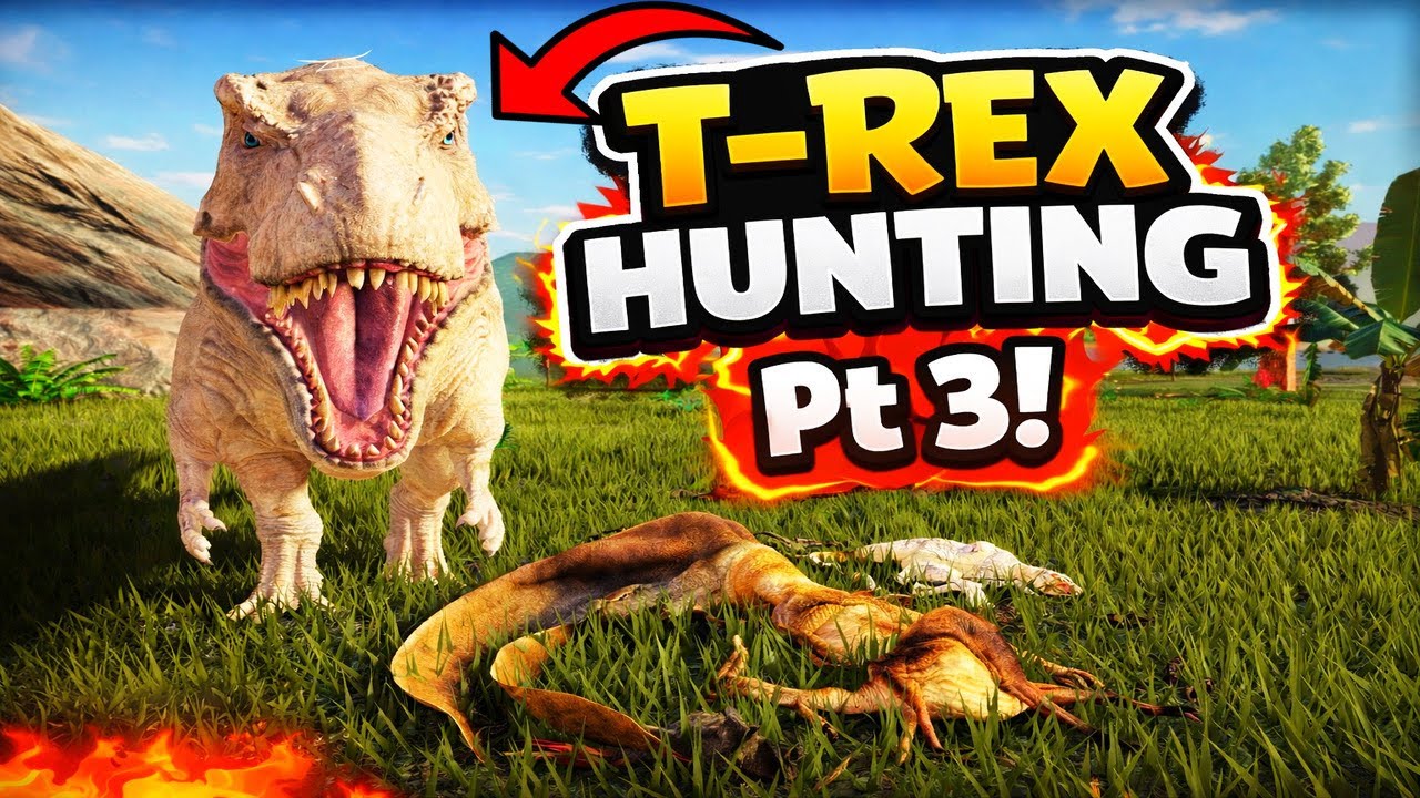 Я охотился на игроков, играя за тираннозавра в игре Dinosaur Life (Часть 3)