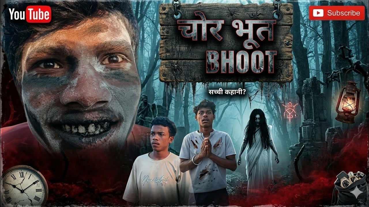 CHOR BHOOT  || chor Bhoot sacchi kahani  horror comedy video#youtubeshorts #comedy #fighting #funny 